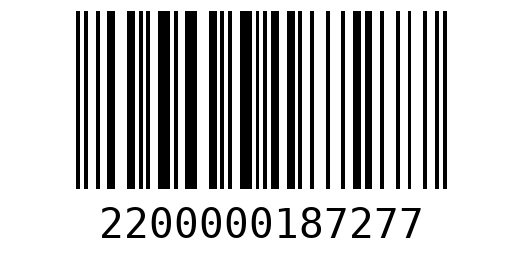 Штрихкод 2200000187277