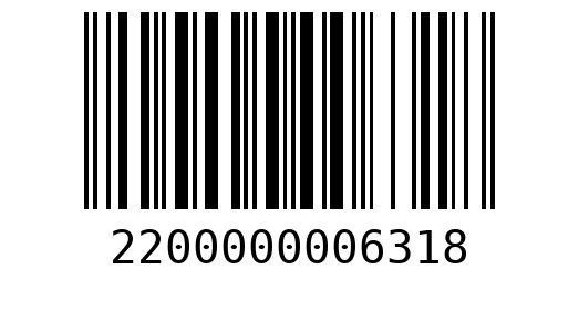 Штрихкод 2200000006318