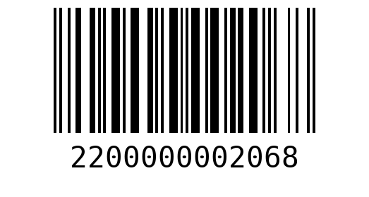 Штрихкод 2200000002068
