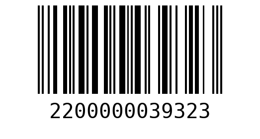 Штрихкод 2200000039323