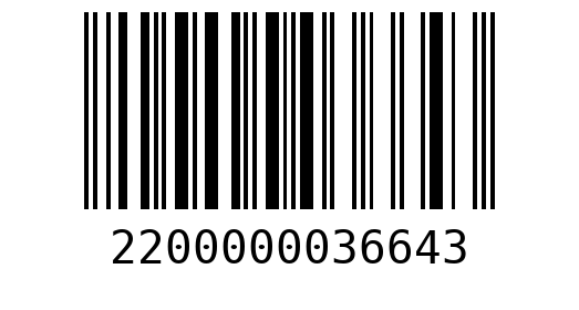 Штрихкод 2200000036643