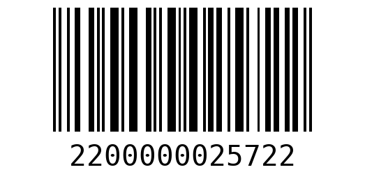 Штрихкод 2200000025722