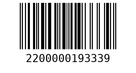 Штрихкод 2200000193339