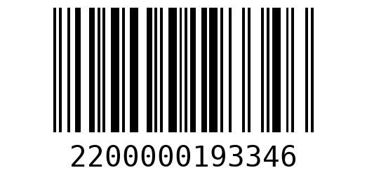 Штрихкод 2200000193346