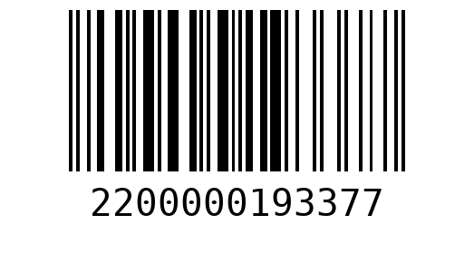 Штрихкод 2200000193377