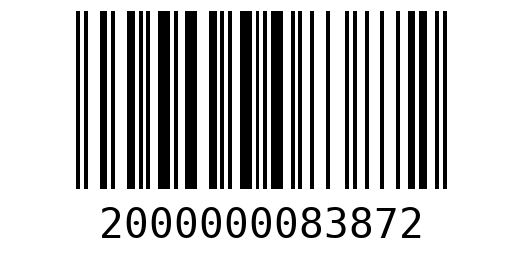 Штрихкод 2000000083872