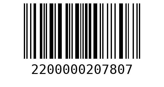 Штрихкод 2200000207807