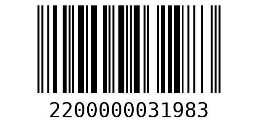 Штрихкод 2200000031983