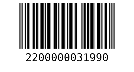 Штрихкод 2200000031990