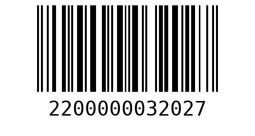 Штрихкод 2200000032027