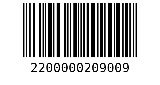 Штрихкод 2200000209009
