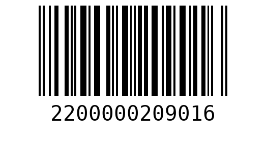 Штрихкод 2200000209016