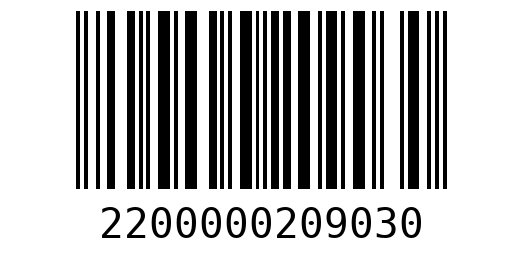 Штрихкод 2200000209030