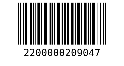 Штрихкод 2200000209047
