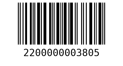 Штрихкод 2200000003805