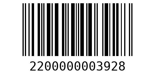 Штрихкод 2200000003928