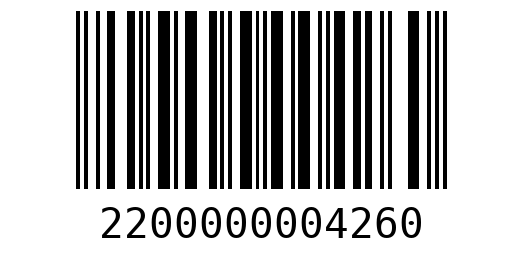 Штрихкод 2200000004260