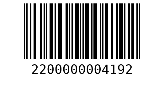 Штрихкод 2200000004192