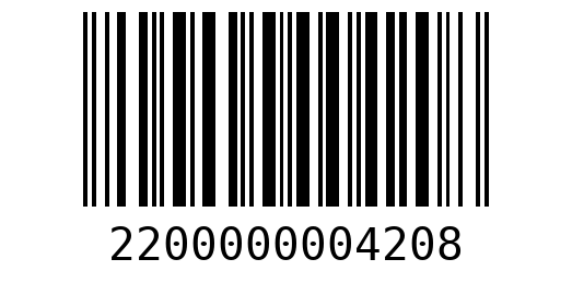 Штрихкод 2200000004208