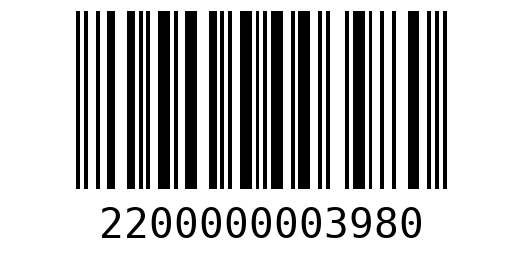Штрихкод 2200000003980