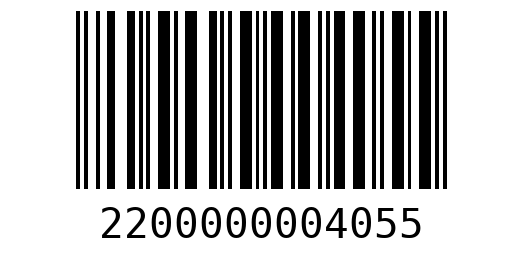 Штрихкод 2200000004055