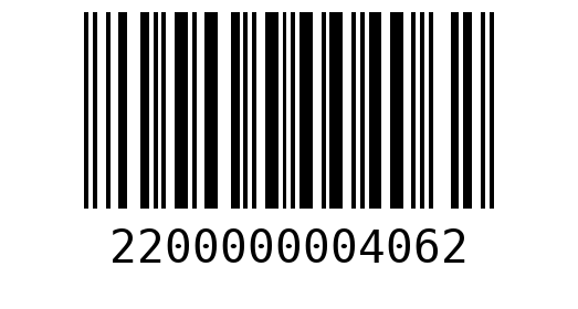 Штрихкод 2200000004062