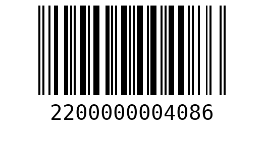 Штрихкод 2200000004086