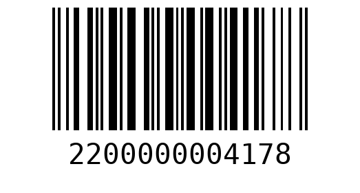 Штрихкод 2200000004178