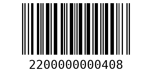 Штрихкод 2200000000408