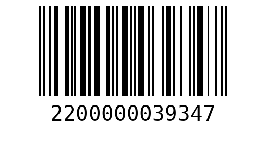 Штрихкод 2200000039347
