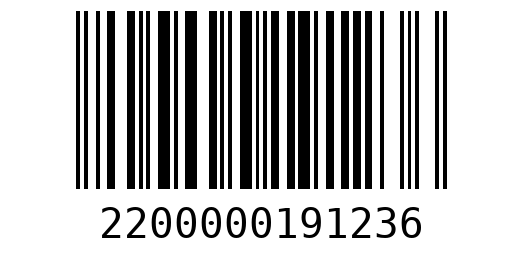 Штрихкод 2200000191236