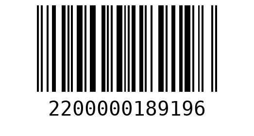 Штрихкод 2200000189196