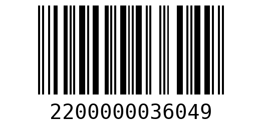 Штрихкод 2200000036049