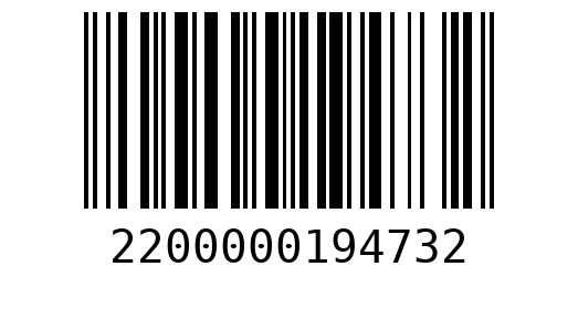 Штрихкод 2200000194732