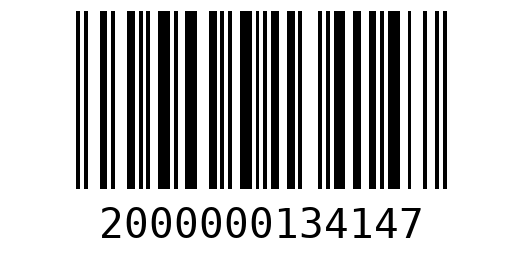Штрихкод 2000000134147