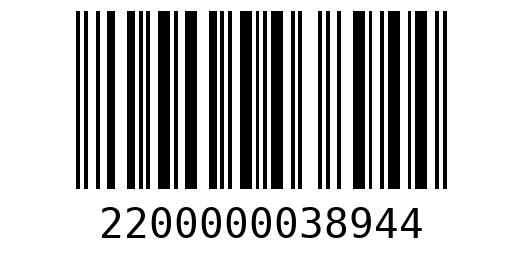 Штрихкод 2200000038944