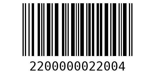 Штрихкод 2200000022004