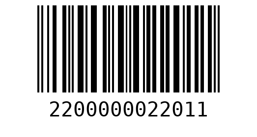 Штрихкод 2200000022011