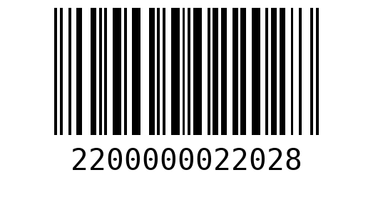 Штрихкод 2200000022028