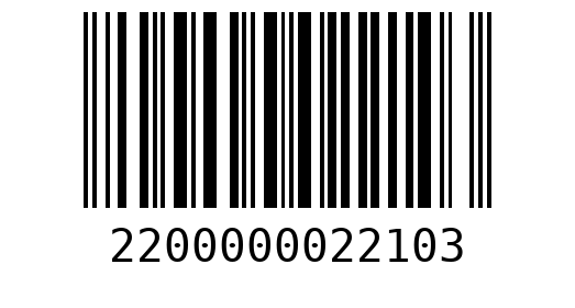 Штрихкод 2200000022103