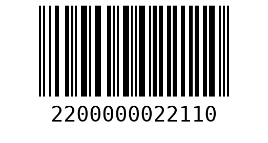 Штрихкод 2200000022110