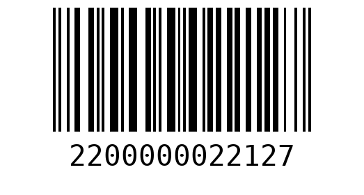 Штрихкод 2200000022127