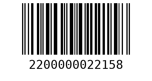 Штрихкод 2200000022158