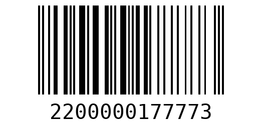 Штрихкод 2200000177773