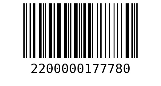 Штрихкод 2200000177780