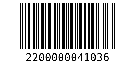 Штрихкод 2200000041036