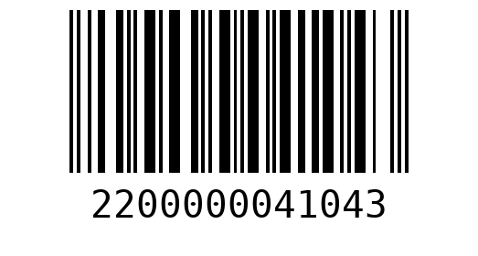 Штрихкод 2200000041043