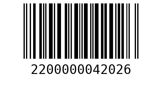 Штрихкод 2200000042026