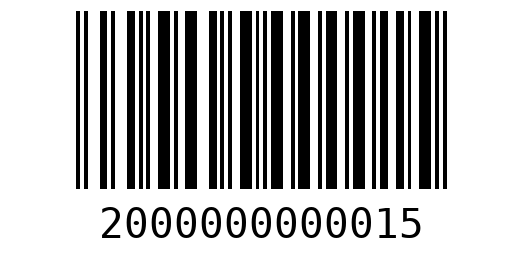 Штрихкод 2000000000015