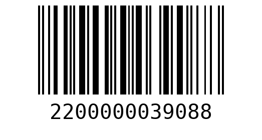 Штрихкод 2200000039088